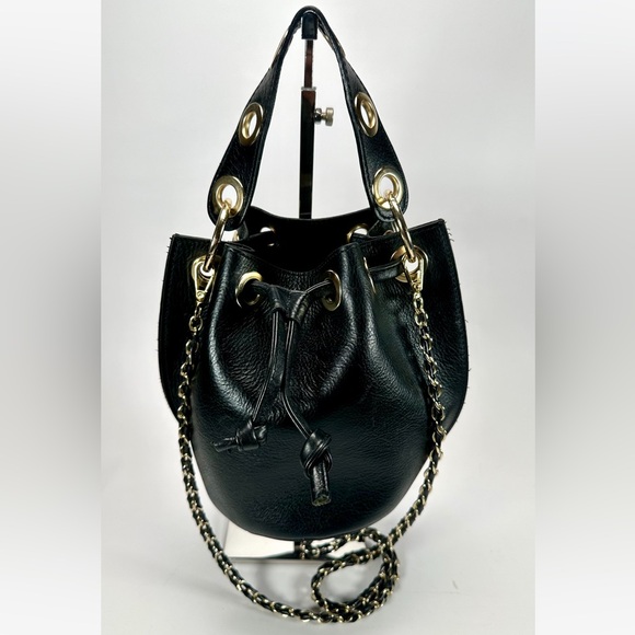 House of Harlow 1960 Handbags - HOUSE OF HARLOW Original 1960 100% Leather Bucket Crossbody Drawstring Bag